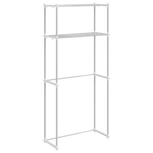 vidaXL Polica za perilicu rublja Bijelo 70 x 27 x 136 cm Aluminij