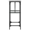 vidaXL Konzolni stol siva boja hrasta 75x32x75 cm konstruirano drvo