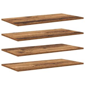 vidaXL Police za knjige 3 razina 4 kom. 80 x 40 x 1,5 cm Smeđa