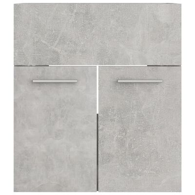 vidaXL Ormarić za umivaonik siva boja betona 41 x 38,5 x 46 cm drveni