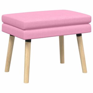 vidaXL Klupa s dvostrukim slojem Ružičasta 60 x 40 x 46 cm Tkanina