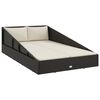 vidaXL Vrtni krevet crni 110 x 200 cm od poliratana