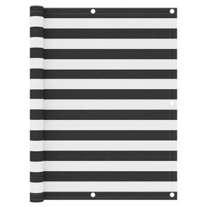 vidaXL Balkonski zastor antracit i bijeli 120x500 cm od tkanine Oxford
