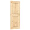 vidaXL Klizna vrata NARVIK Prirodna i crna 80 x 210 cm (213,5 cm)