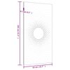 vidaXL Vrtni zidni ukras 105 x 55 cm od čelika COR-TEN s uzorkom sunca