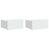 vidaXL Noćni ormarić za montažu na zid 2 pcs Bijela 49 x 34,5 x 24 cm