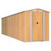 vidaXL Vrtno spremi&scaron;te svjetlosmeđe 192x772x223 cm pocinčani čelik