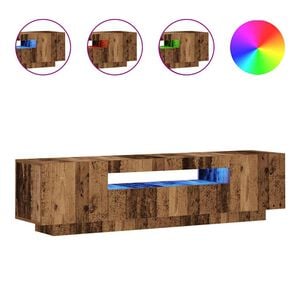 vidaXL TV ormarić LED boja drva 160x35x40 cm konstruirano drvo