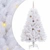 vidaXL Umjetno božićno drvce Bijelo 80 x 80 x 150 cm PVC i metal