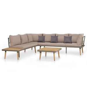 vidaXL 4-dijelna vrtna garnitura od masivnog bagremovog drva smeđa