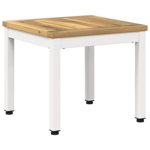 vidaXL Stolić za kavu Bijela 40 x 40,5 x 36 cm Čvrsto drvo akacije