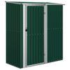 vidaXL Vrtna kućica Zelena 180,5x97x209,5 cm Pocinčani čelik