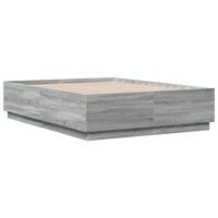 vidaXL Okvir za krevet boja hrasta 120x190 cm od konstruiranog drva