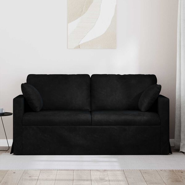 vidaXL Sofa Crna 158 x 78 x 80 cm Bar&scaron;un