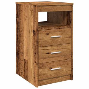 vidaXL Ormar s ladicama staro drvo 40x50x76 cm konstruirano drvo