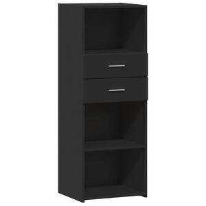 vidaXL Visoka komoda crna 45 x 42,5 x 124 cm od konstruiranog drva