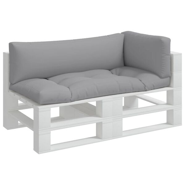 vidaXL Jastuci za palete 3 kom sivi od tkanine