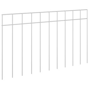vidaXL Panel vrtne ograde 48 kom. 50 x 30 cm Pocinčani čelik Srebrna