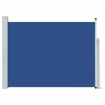 vidaXL Uvlačiva bočna tenda za terasu 100 x 500 cm plava