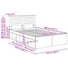vidaXL Krevetna konstrukcija Sonoma 120 x 200 cm Čvrsto borovo drvo