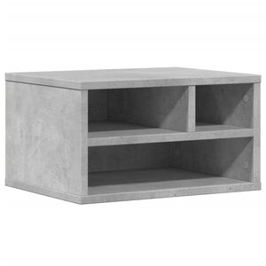 vidaXL Stalak za pisač siva boja betona 40x32x22,5cm konstruirano drvo