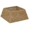 vidaXL Ogrlica za božićno drvce Četvrtasti Prirodna 60 x 60 x 28 cm