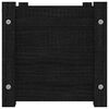 vidaXL Vrtna sadilica crna 60 x 31 x 31 cm od masivne borovine