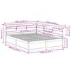 vidaXL Krevet s regalom z knjige bez madraca bijeli 140x200cm borovina