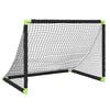 vidaXL Dječji nogometni gol sklopivi crni 90 x 64 x 64 cm