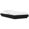 vidaXL Okvir kreveta za pod Crni hrast 80 x 210 cm Konstruirano drvo