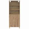 vidaXL Highboard Umjetnički hrast 69,5 x 32,5 x 180 cm
