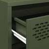 vidaXL Komoda maslinastozelena 68x39x58,5 cm hladno valjani čelik