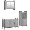 vidaXL Set ormarića za kupaonicu 3 kom. Siva Sonoma 40 x 36 x 99,5 cm