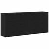vidaXL Kreveta Crni hrast 160 x 33 x 70 cm Konstruirano drvo