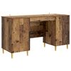 vidaXL Stol s policom Staro drvo 142,5 x 50 x 75 cm Konstruirano drvo