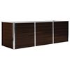 vidaXL Povi&scaron;ena vrtna gredica smeđa 240 x 80 x 77 cm pocinčani čelik