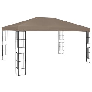 vidaXL Sjenica 4 x 3 m smeđe-siva
