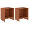 vidaXL Noćni ormarići 2 kom boja meda 35x30x40 cm od masivne borovine