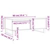 vidaXL Stolić za kavu smeđa boja hrasta 90x50x36,5cm konstruirano drvo