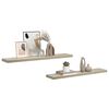 vidaXL Plutajuće zidne police 2 kom boja hrasta 120x23,5x3,8 cm MDF