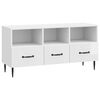 vidaXL TV ormar s ladicama Bijela visokog sjaja 102 x 34,5 x 50 cm