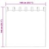 vidaXL Zavjese za zamračivanje 2 pcs Žuta 140 x 140 cm Bar&scaron;un