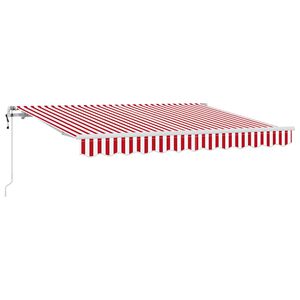 vidaXL Skrovita tenda Crvena 250 x 200 cm tkanina