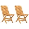 vidaXL Sklopive stolice 4 kom 61x67x90 cm Masivno drvo Teak