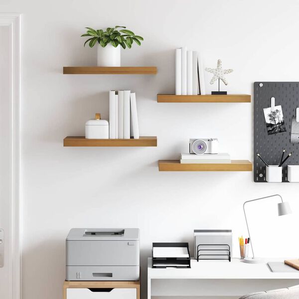 vidaXL Polica na zidu 4 pcs Smeđa 50 x 23 x 4 cm Konstruirano drvo