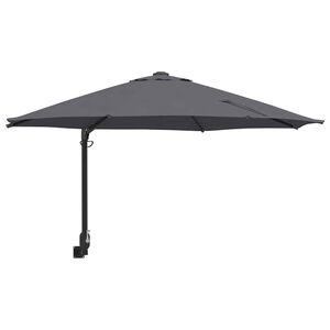 vidaXL Vrtni suncobran 248 x 248 x 148 cm Poliester i čelik Antracit