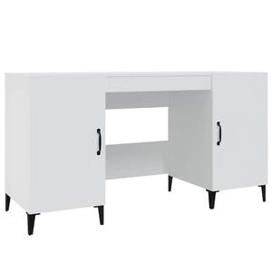vidaXL Radni stol bijeli 140 x 50 x 75 cm od konstruiranog drva