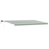 vidaXL Povlačivi tende Zelena i bijela 500 &times; 300 cm Tkanina i Aluminij