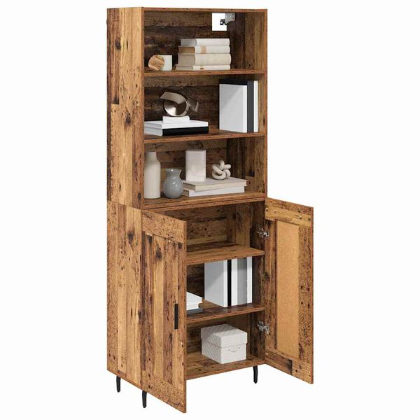 vidaXL Highboard Staro drvo 69,5 x 34 x 180 cm