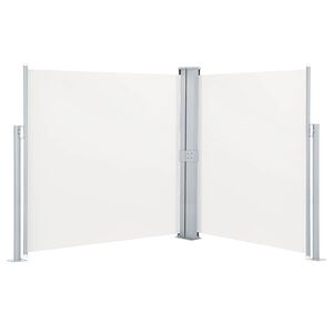 vidaXL Uvlačiva dvostruka bočna tenda za terasu 170 x 600 cm krem